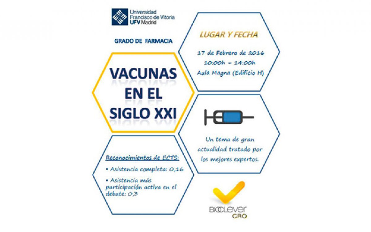 Bioclever CRO y la Universidad Francisco de Vitoria (UFV) de Madrid, organizan una jornada sobre las vacunas en el siglo XXI