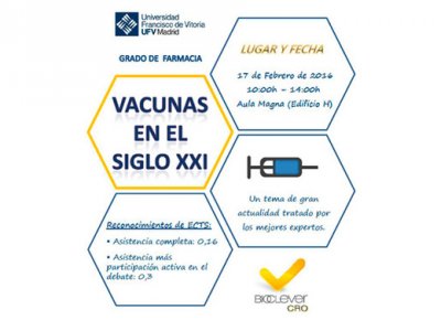 Bioclever CRO y la Universidad Francisco de Vitoria (UFV) de Madrid, organizan una jornada sobre las vacunas en el siglo XXI